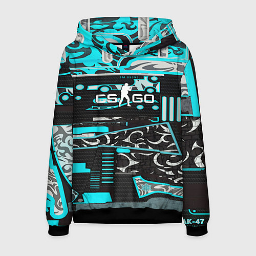 Мужская толстовка CSGO winter sport / 3D-Черный – фото 1