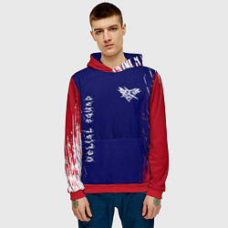 Толстовка-худи мужская Velial squad - red abstract, цвет: 3D-красный — фото 2