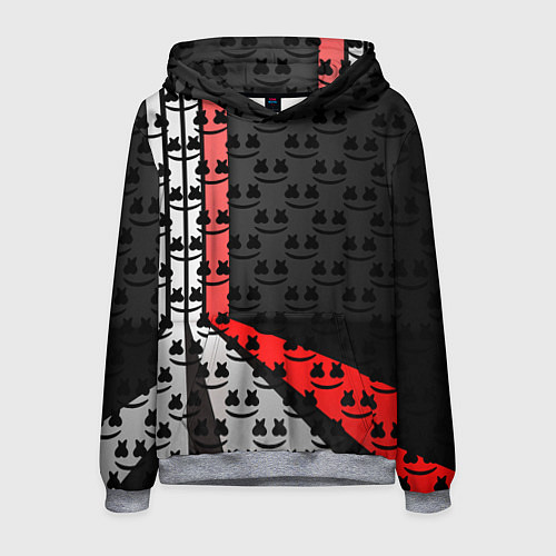 Мужская толстовка Marshmello pattern / 3D-Меланж – фото 1