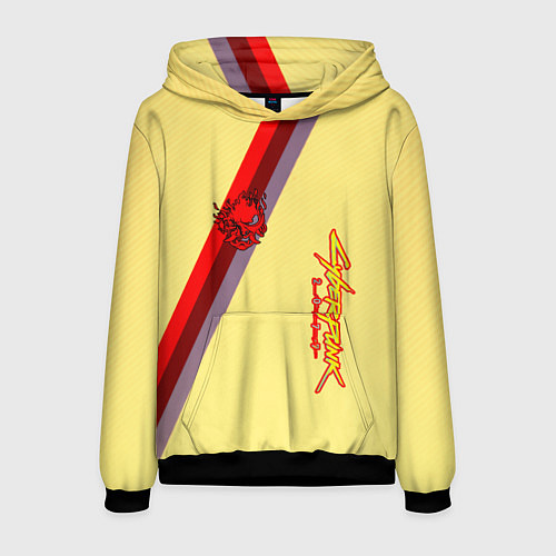 Мужская толстовка Samurai geometry steel / 3D-Черный – фото 1