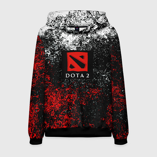 Мужская толстовка Dota 2 брызги красок / 3D-Черный – фото 1