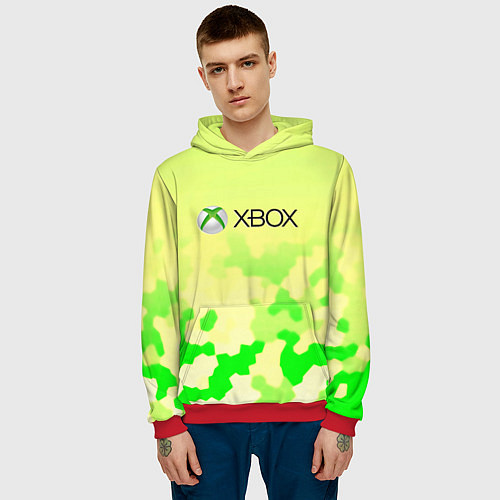 Мужская толстовка Xbox camo / 3D-Красный – фото 3