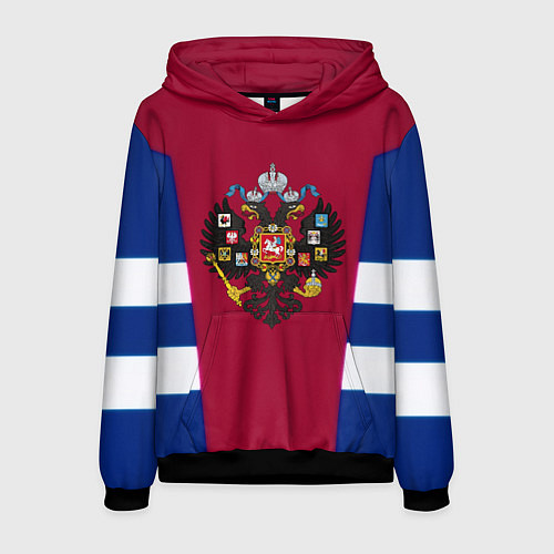 Мужская толстовка Российская империя геометрия / 3D-Черный – фото 1