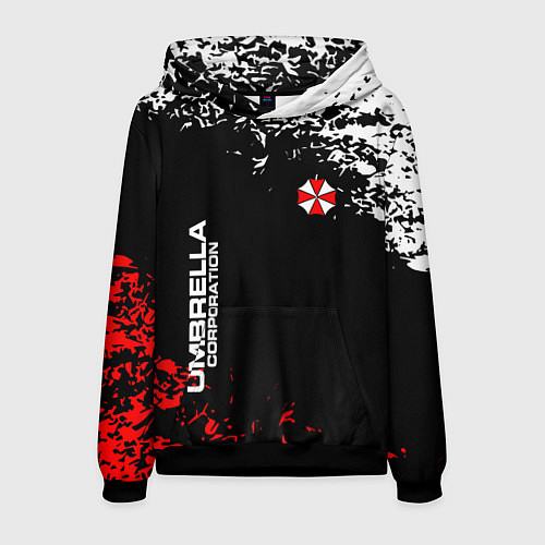 Мужская толстовка Resident evil - вирус / 3D-Черный – фото 1