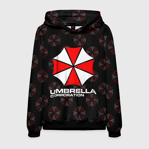 Мужская толстовка Resident evil - umbrella corporation / 3D-Черный – фото 1