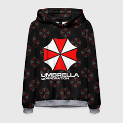 Толстовка-худи мужская Resident evil - umbrella corporation, цвет: 3D-меланж