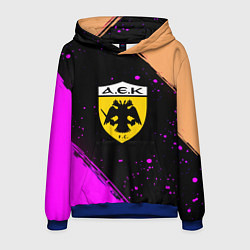 Толстовка-худи мужская AEK fc geometry splash, цвет: 3D-синий