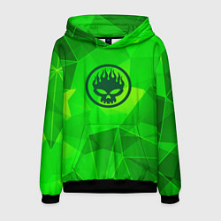 Толстовка-худи мужская The Offspring green poly, цвет: 3D-черный