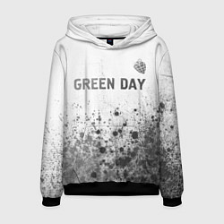 Толстовка-худи мужская Green Day - white gradient посередине, цвет: 3D-черный