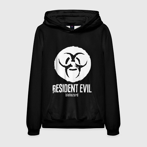 Мужская толстовка Resident Evil umbrella corp logo / 3D-Черный – фото 1