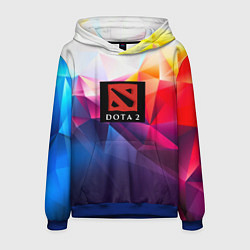 Толстовка-худи мужская DOTA geometry neon, цвет: 3D-синий