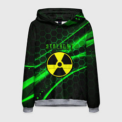 Толстовка-худи мужская S T A L K E R 2 кислотный стиль, цвет: 3D-меланж