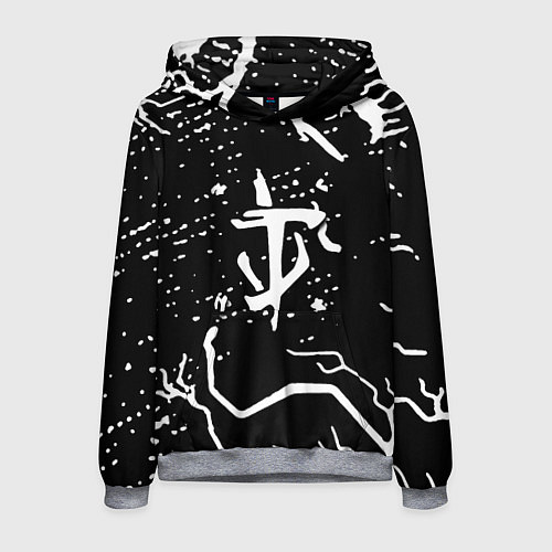 Мужская толстовка Doom шторм краски / 3D-Меланж – фото 1