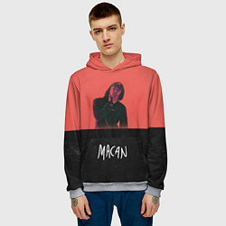 Толстовка-худи мужская Macan - Singer, цвет: 3D-меланж — фото 2