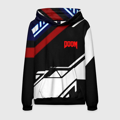 Мужская толстовка Doom steel geometry / 3D-Черный – фото 1