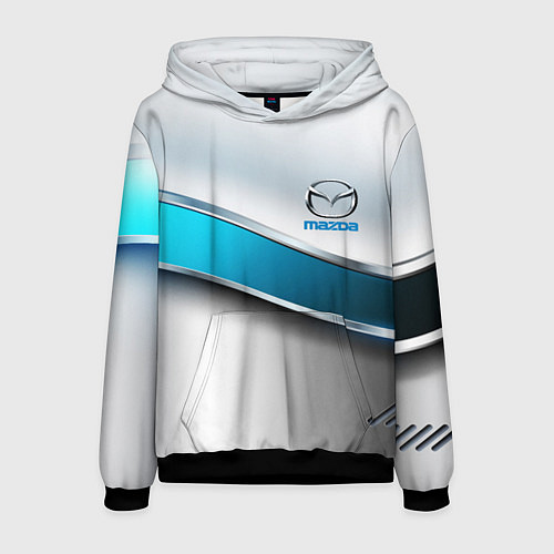 Мужская толстовка Mazda geometry auto / 3D-Черный – фото 1