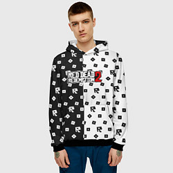 Толстовка-худи мужская Red Dead Redemption 2 pattern, цвет: 3D-черный — фото 2