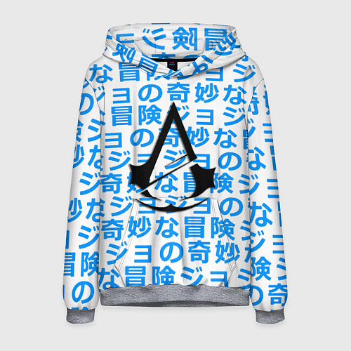 Мужская толстовка Assassins Creed japan game / 3D-Меланж – фото 1