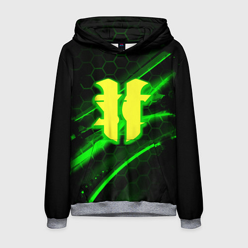 Мужская толстовка Starcraft 2 кислотные соты линии / 3D-Меланж – фото 1