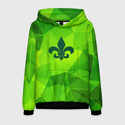 Толстовка-худи мужская Saints Row green poly, цвет: 3D-черный