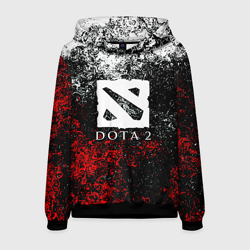 Мужская толстовка Dota2 брызги красок / 3D-Черный – фото 1