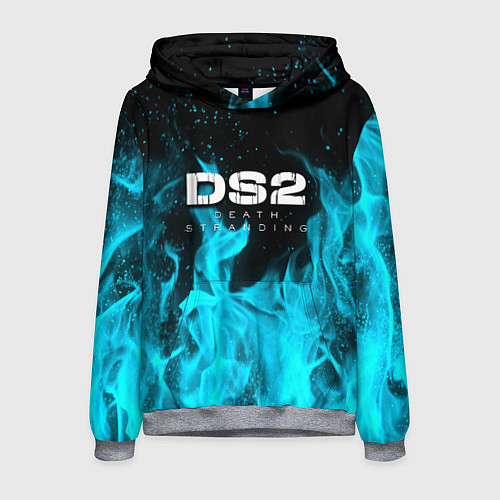 Мужская толстовка Death stranding 2 неоновый огонь / 3D-Меланж – фото 1