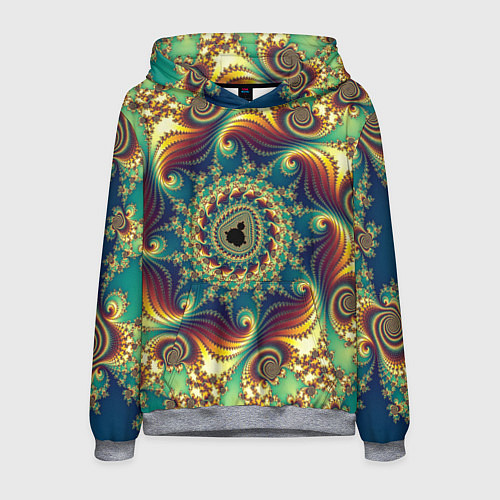 Мужская толстовка Оптический узор текстура / 3D-Меланж – фото 1