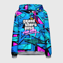 Толстовка-худи мужская GTA vice city steel grafity, цвет: 3D-меланж