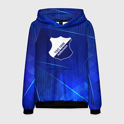 Толстовка-худи мужская Hoffenheim blue poly, цвет: 3D-черный