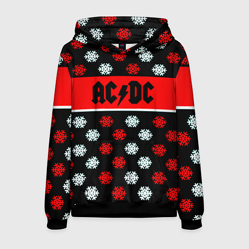 Мужская толстовка AC DC winter steel / 3D-Черный – фото 1