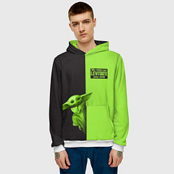 Толстовка-худи мужская Child Grogu, цвет: 3D-белый — фото 2