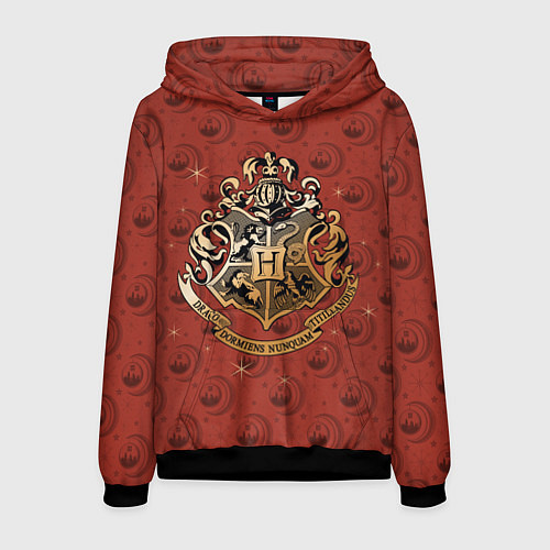 Мужская толстовка Факультеты Хогвартса / 3D-Черный – фото 1