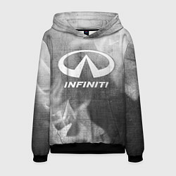 Толстовка-худи мужская Infiniti - grey gradient, цвет: 3D-черный