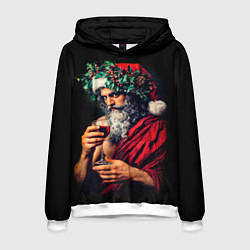 Толстовка-худи мужская Дионис на Рождество, цвет: 3D-белый