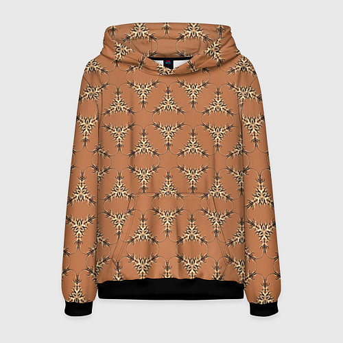 Мужская толстовка Сухоцветы / 3D-Черный – фото 1