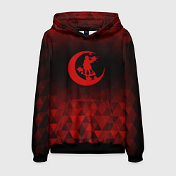 Толстовка-худи мужская Angels of Death red poly, цвет: 3D-черный