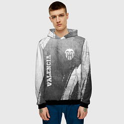Толстовка-худи мужская Valencia - grey gradient вертикально, цвет: 3D-черный — фото 2