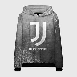Толстовка-худи мужская Juventus - grey gradient, цвет: 3D-черный