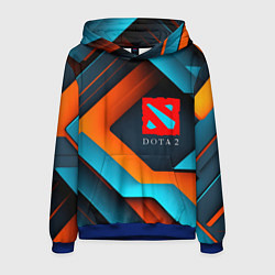 Толстовка-худи мужская Dota 2 абстракция из линий, цвет: 3D-синий