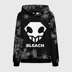 Толстовка-худи мужская Снежный Bleach, цвет: 3D-черный