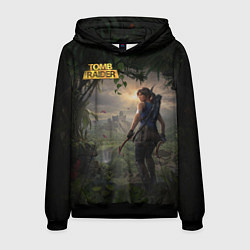 Толстовка-худи мужская Lara Croft tomb raider, цвет: 3D-черный