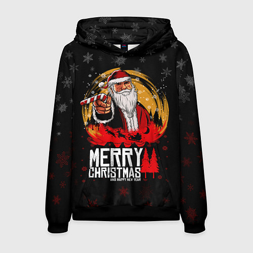 Мужская толстовка Новый год read dead redemption / 3D-Черный – фото 1