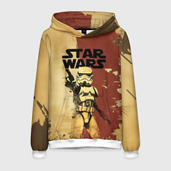 Толстовка-худи мужская Звездные войны - клон, цвет: 3D-белый