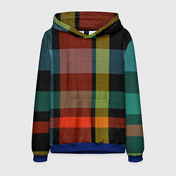 Толстовка-худи мужская Вечер у камина, цвет: 3D-синий