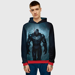 Толстовка-худи мужская Venom in fog, цвет: 3D-красный — фото 2