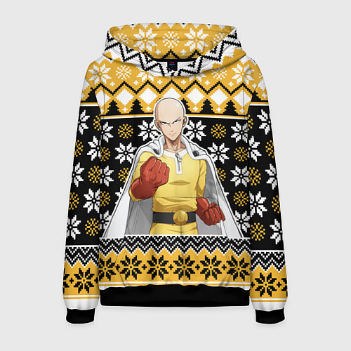 Мужская толстовка One-Punch Man sweater / 3D-Черный – фото 1