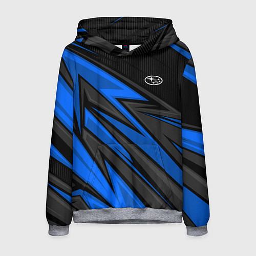 Мужская толстовка Субару - синяя спорт униформа / 3D-Меланж – фото 1