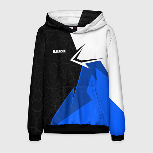 Мужская толстовка Блюлок - бело-синей спорт / 3D-Черный – фото 1