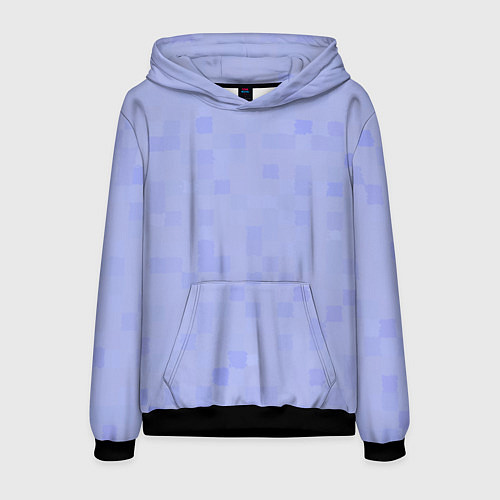 Мужская толстовка Пиксельная клетка / 3D-Черный – фото 1