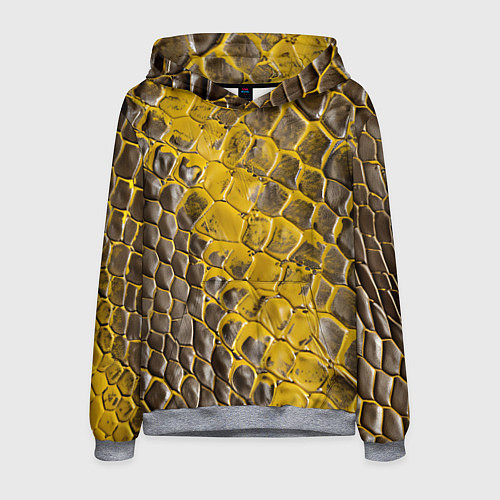 Мужская толстовка Красивая кожа змеи / 3D-Меланж – фото 1